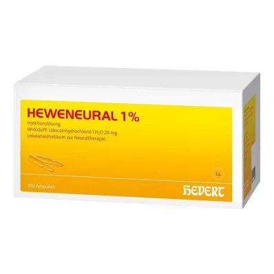 HEWENEURAL 1% ampulės, 100X2 ml
