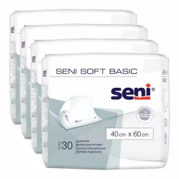 SENI Soft Basic lovos apsaugos paklotas 40x60 cm, 4X30 vnt