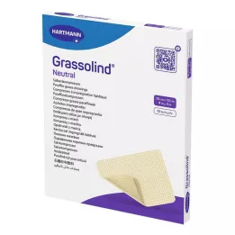 GRASSOLIND Tepaliniai kompresai 10x10 cm sterilūs, 10 vnt