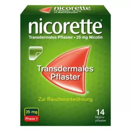 NICORETTE TX Pleistras 25 mg, 14 vnt