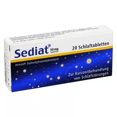 SEDIAT Tabletės, 20 vnt SEDIAT Tabletės, 20 vnt