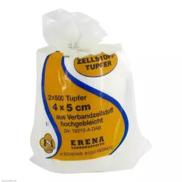 ERENA Celiuliozės tamponai 4x5, 2X500 vnt