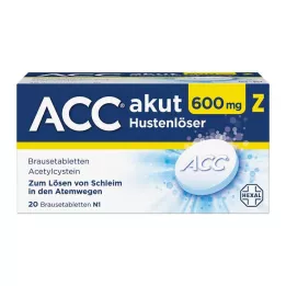 ACC akut 600 Z atsikosėjimą lengvinančios šnypščiosios tabletės, 20 vnt