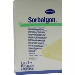 SORBALGON Kompresai 5x5 cm, 10 vnt