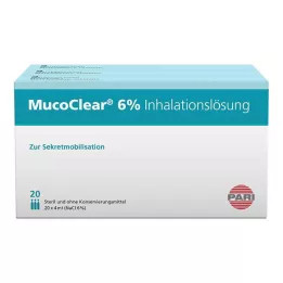 MUCOCLEAR 6 % NaCl inhaliacinis tirpalas, 60X4 ml