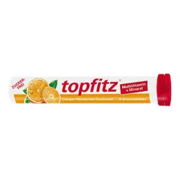 TOPFITZ Multivitaminų+Mineralų šnypščiosios tabletės, 20 vnt
