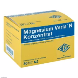 MAGNESIUM VERLA N koncentrato milteliai geriamam vartojimui, 50 vnt