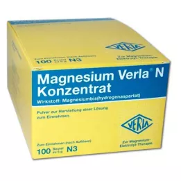 MAGNESIUM VERLA N koncentrato milteliai geriamam vartojimui, 100 vnt