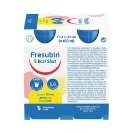 FRESUBIN 5 kcal SHOT Citrinos tirpalas, 4X120 ml