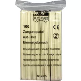 MEDINĖ BURNOS SPATELLA, 100 vnt