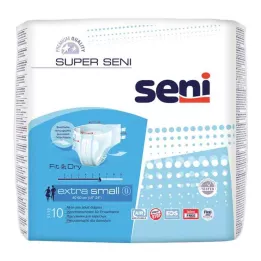 SUPER SENI Kelnės nuo šlapimo nelaikymo XS dydis, 10 vnt