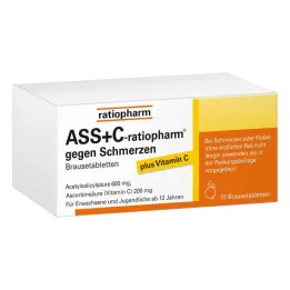 ASS + C-ratiopharm nuo skausmo šnypščiosios tabletės, 10 vnt