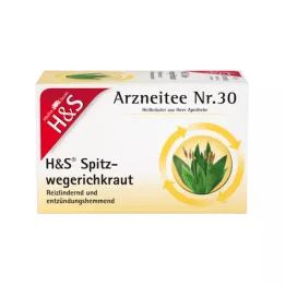 H&amp;S Ribwort žolelių filtrų maišeliai, 20X1,5 g