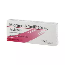 MIGRÄNE KRANIT 500 mg tabletės, 20 vnt