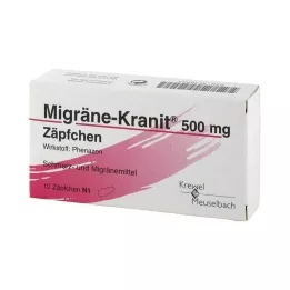 MIGRÄNE KRANIT 500 mg žvakutės, 10 vnt