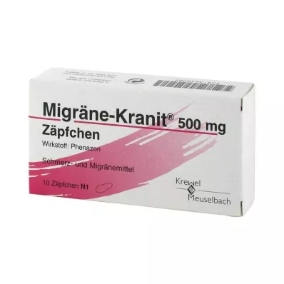MIGRÄNE KRANIT 500 mg žvakutės, 10 vnt MIGRÄNE KRANIT 500 mg žvakutės, 10 vnt