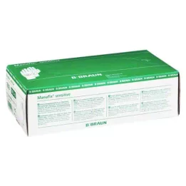 MANUFIX jautrios bandomosios pirštinės vidutinės, 100 vnt
