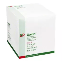 GAZIN Marlės komp.10x20 cm sterilus 8 sluoksnių, 25X2 vnt