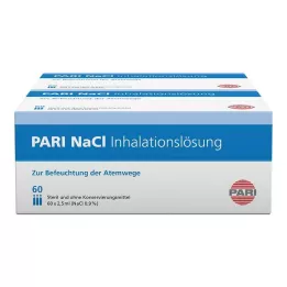 PARI NaCl inhaliacinio tirpalo ampulės, 120X2,5 ml