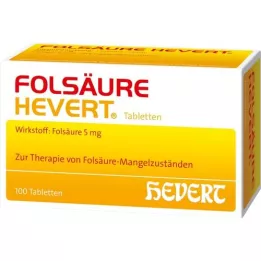 FOLSÄURE HEVERT Tabletės, 100 vnt