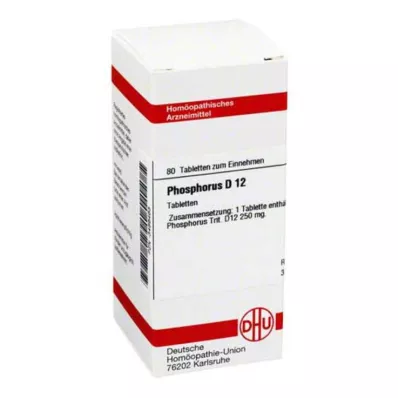 PHOSPHORUS D 12 tablečių, 80 vnt