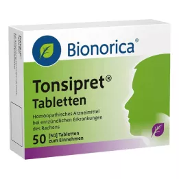 TONSIPRET Tabletės, 50 vnt