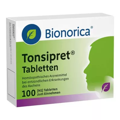 TONSIPRET Tabletės, 100 vnt TONSIPRET Tabletės, 100 vnt