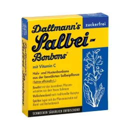 DALLMANNS Sage Bonbons be cukraus, 20 vnt