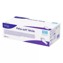 PEHA-SOFT nitrilinės pirštinės be pudros S, 100 vnt