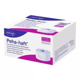 PEHA-HAFT Fiksacinis tvarstis be latekso 2,5 cm x 4 m, 8 vnt