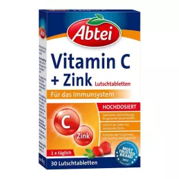 ABTEI Vitamino C ir cinko pastilės, 30 vnt