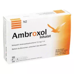 AMBROXOL Inhaliacinis tirpalas purkštuvui, 50X2 ml