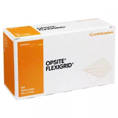 OPSITE Flexigrid transp. žaizdos tvarstis 8x10 cm sterilus, 100 vnt