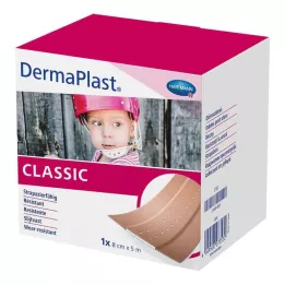 DERMAPLAST CLASSIC Žaizdų tinkas 8 cmx5 m, 1 vnt