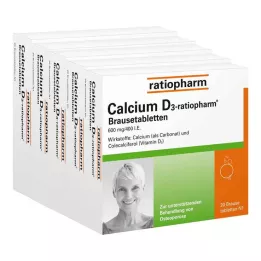 CALCIUM D3-ratiopharm šnypščiosios tabletės, 100 vnt