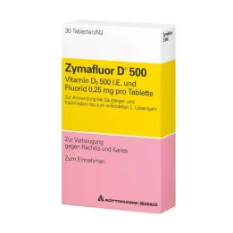 ZYMAFLUOR D 500 tabletės, 30 vnt