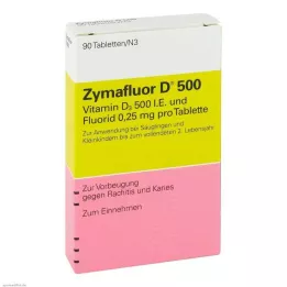ZYMAFLUOR D 500 tabletės, 90 vnt