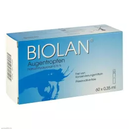 BIOLAN Vienkartinės akių lašų pipetės, 60X0,35 ml