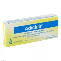 ADICLAIR Plėvele dengtos tabletės, 20 vnt