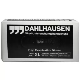 VINYL Pirštinės be pudros XL dydis, 100 vnt