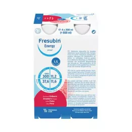 FRESUBIN ENERGY DRINK Braškių gėrimas 6X4X200 ml