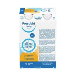 FRESUBIN ENERGY DRINK Multifruit geriamasis butelis, 4X200 ml