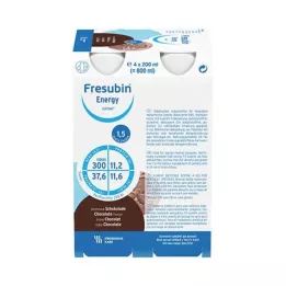 FRESUBIN ENERGY DRINK Šokoladinis geriamasis butelis 6X4X200 ml