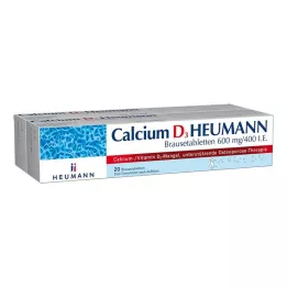 CALCIUM D3 Heumann šnypščiosios tabletės 600 mg/400 I.E., 40 vnt
