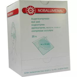 NOBALUMENAL Akių kompresas 54x70 mm sterilus, 25 vnt