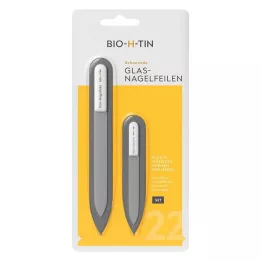 BIO-H-TIN Stiklinės nagų dildės rinkinys, 1 vnt