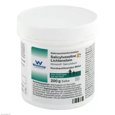SALICYLSÄUREVASELINE Lichtenšteinas 2%, 200 g
