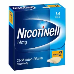 NICOTINELL 14 mg/24 val. pleistras 35mg, 14 vnt