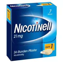 NICOTINELL 21 mg/24 val. pleistras 52,5 mg, 7 vnt