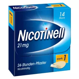 NICOTINELL 21 mg/24 val. pleistras 52,5 mg, 14 vnt
